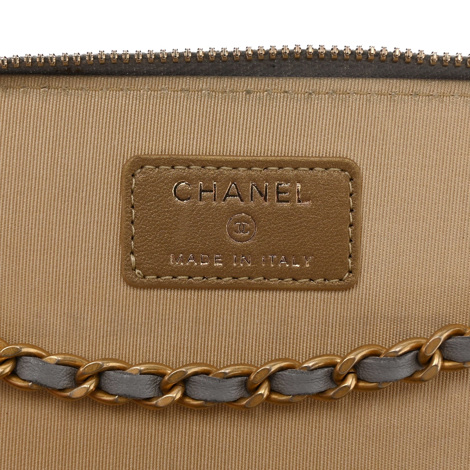 Chanel Lambskin Quilted Small Pearl Crush Vanity Case With Chain Grey 6 of 12