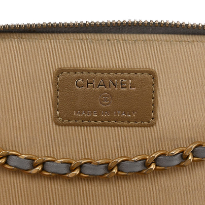 Chanel Lambskin Quilted Small Pearl Crush Vanity Case With Chain Grey 6 of 12