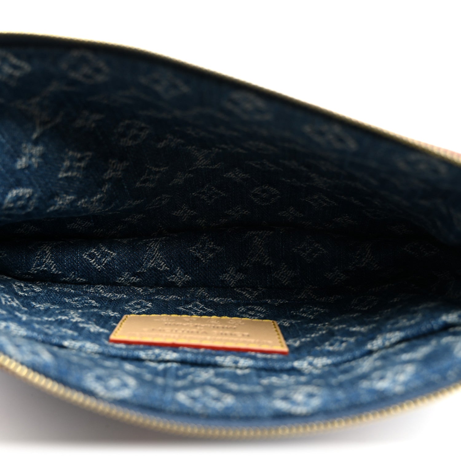 Louis Vuitton LV X TM Monogram Denim Cerises Pochette Accessories Blue 5 of 9