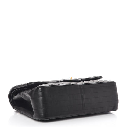 Chanel Lambskin Chevron Quilted Jumbo Double Flap Black 4 of 9