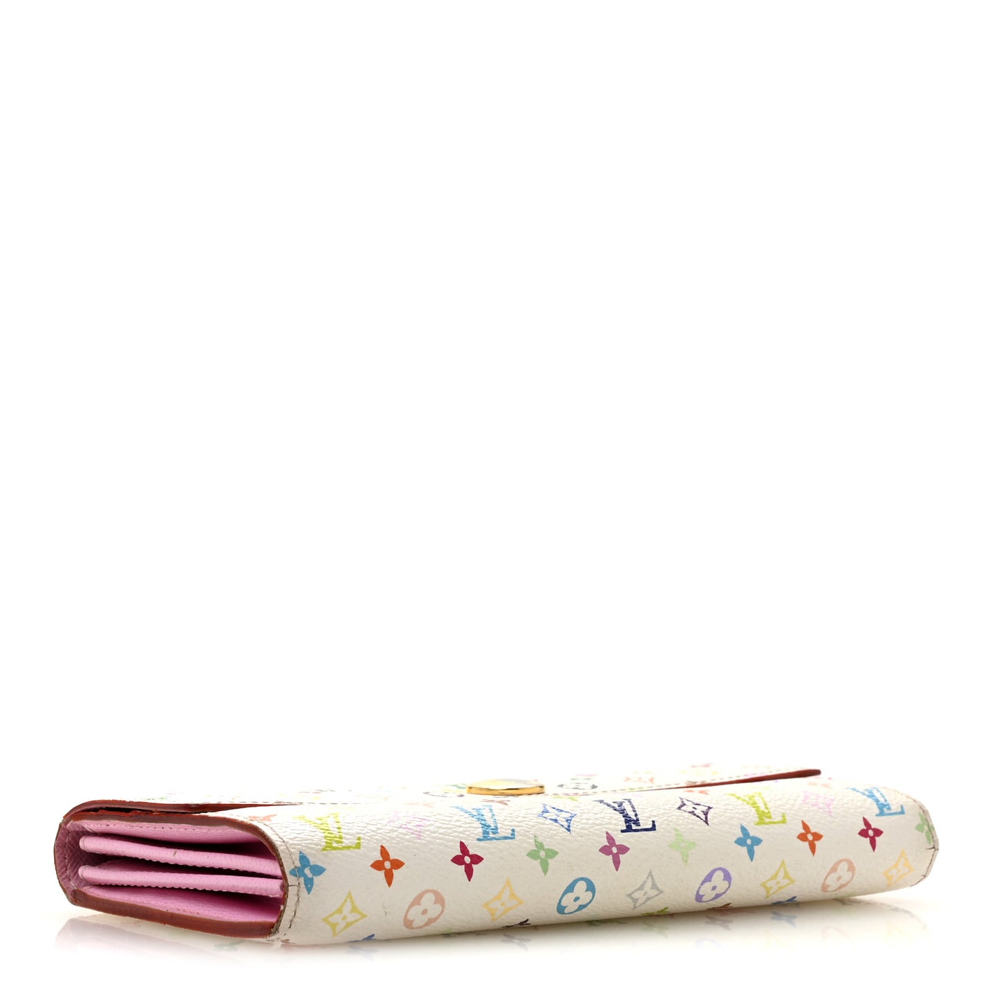 Monogram Multicolor Sarah Wallet White Litchi
