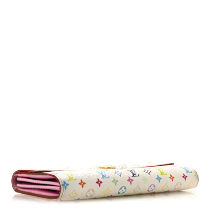Louis Vuitton Monogram Multicolor Sarah Wallet White Litchi 3 of 13
