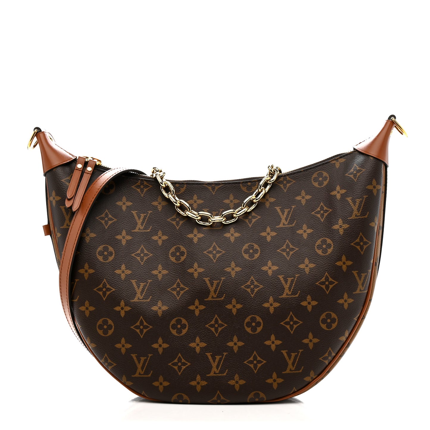 Reverse Monogram Loop Hobo