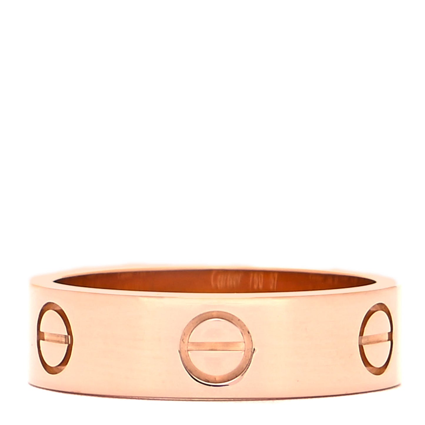 18K Pink Gold 6mm LOVE Ring 57 8