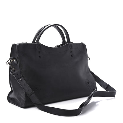 Balenciaga Veau Grana Perforated Blackout Hardware City Black 3 of 10