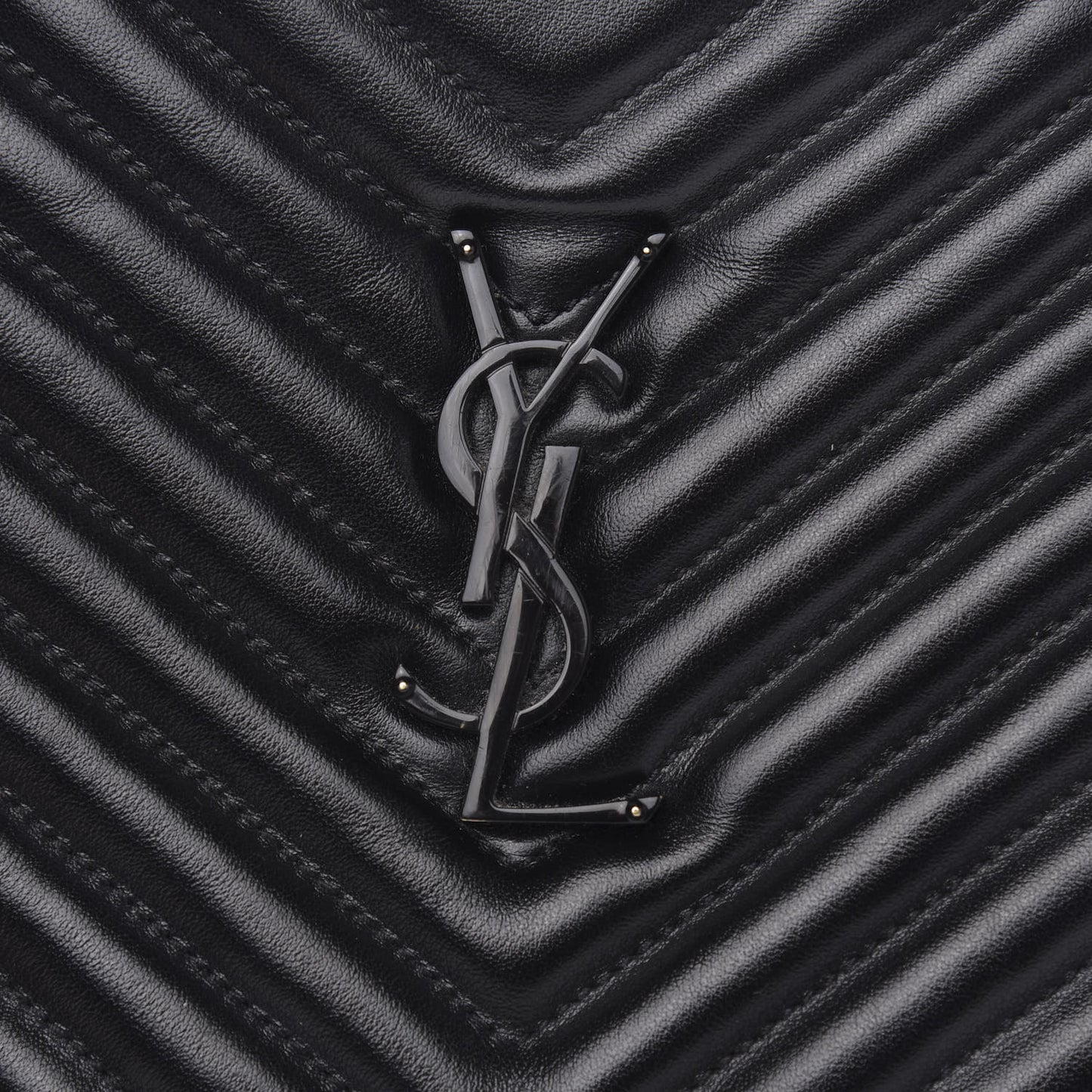 Calfskin Matelasse Monogram Lou Camera Bag Black
