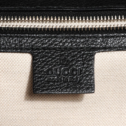 Gucci Python Large New Bamboo Top Handle Bag Black 5 of 9