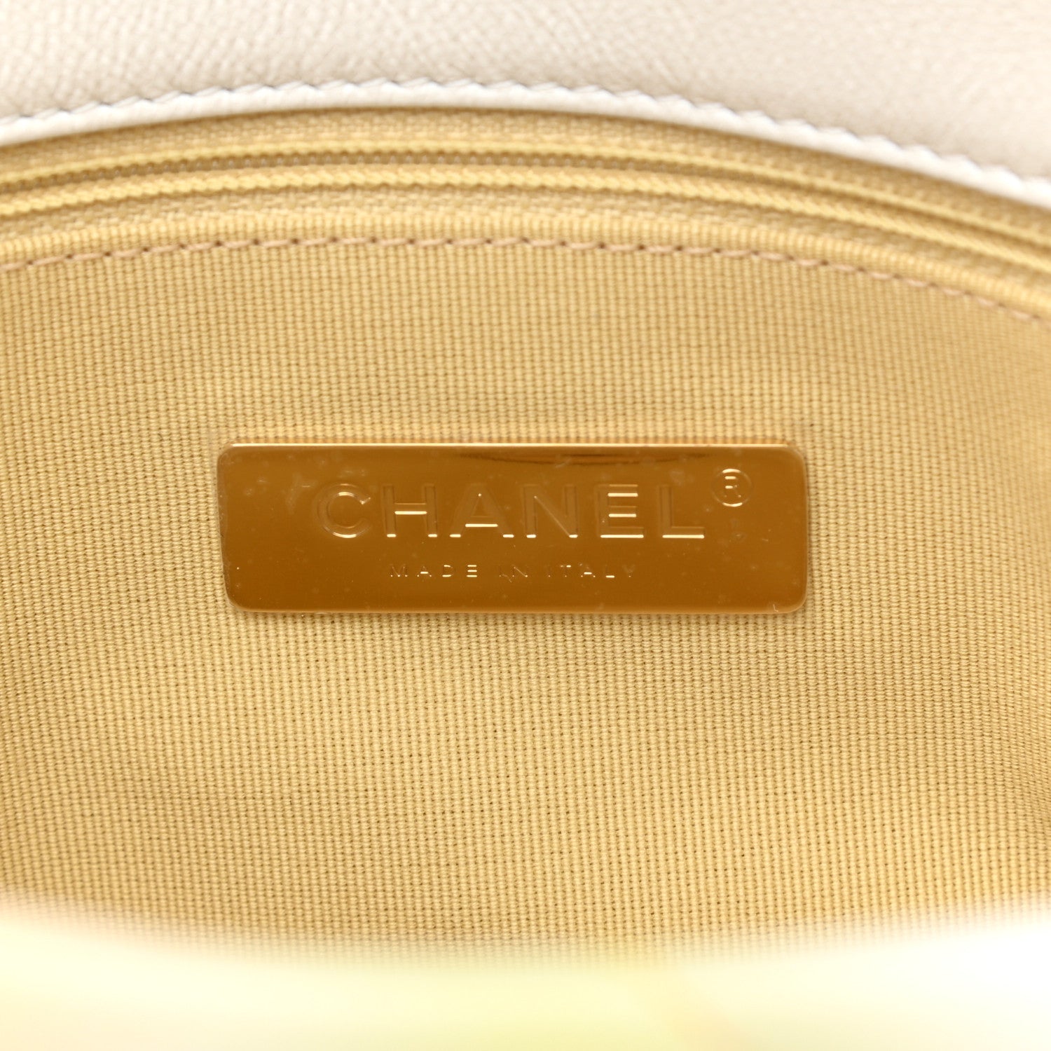 Chanel Printed Goatskin Quilted Medium Chanel 19 Flap White Multicolor 8 of 10