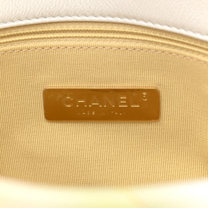 Chanel Printed Goatskin Quilted Medium Chanel 19 Flap White Multicolor 8 of 10