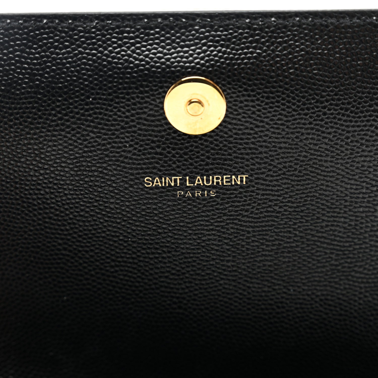 Saint Laurent Grain De Poudre Monogram Cassandre Clutch Black 7 of 7