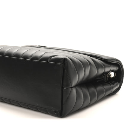 Saint Laurent Calfskin Y Quilted Monogram Medium Loulou Chain Satchel Black 10 of 10