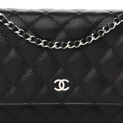 Chanel Caviar Quilted Wallet On Chain WOC Black 5 of 8