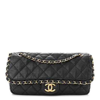 Chanel Calfskin Quilted Medium Chain Me Flap Black 1 of 13