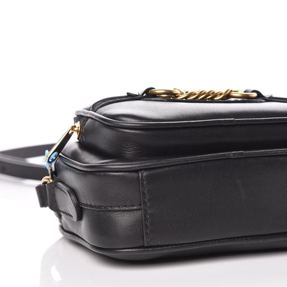 Burberry Smooth Calfskin 1983 Knight Check Link Camera Bag Black 5 of 9