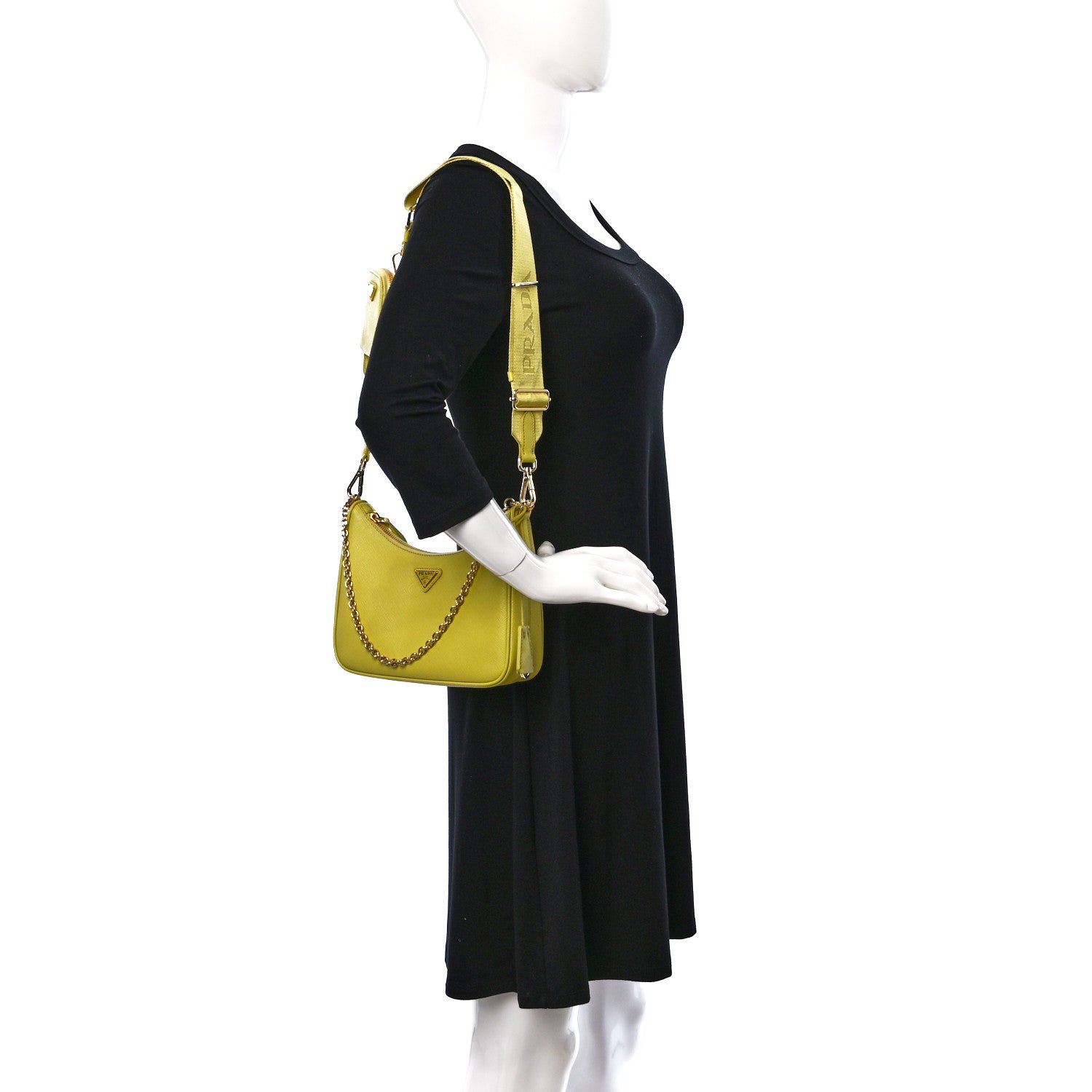 Prada Saffiano Lux Re-Edition 2005 Shoulder Bag Cedro 2 of 9