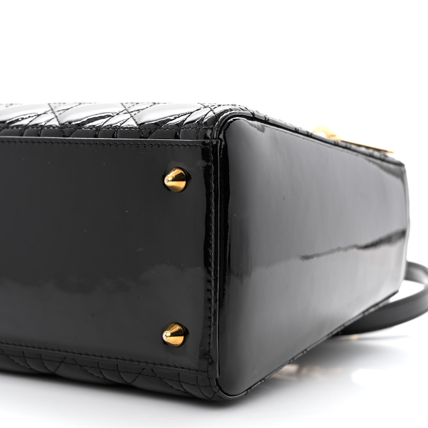 Christian Dior Patent Cannage Medium Lady Dior Black 10 of 11