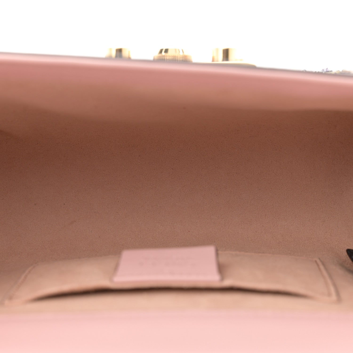 Gucci Calfskin Crystal Star Embroidered Small Padlock Shoulder Bag Perfect Pink Multicolor 5 of 13