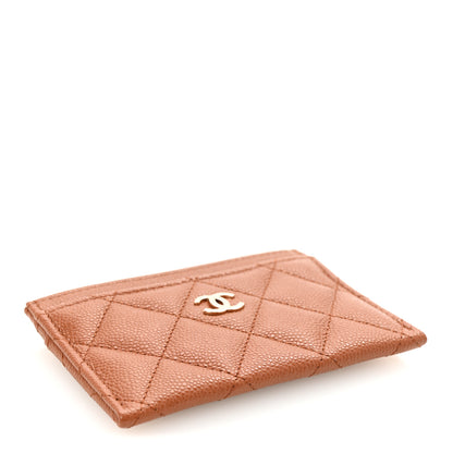 Chanel Caviar Quilted Card Holder Brown 4 of 9