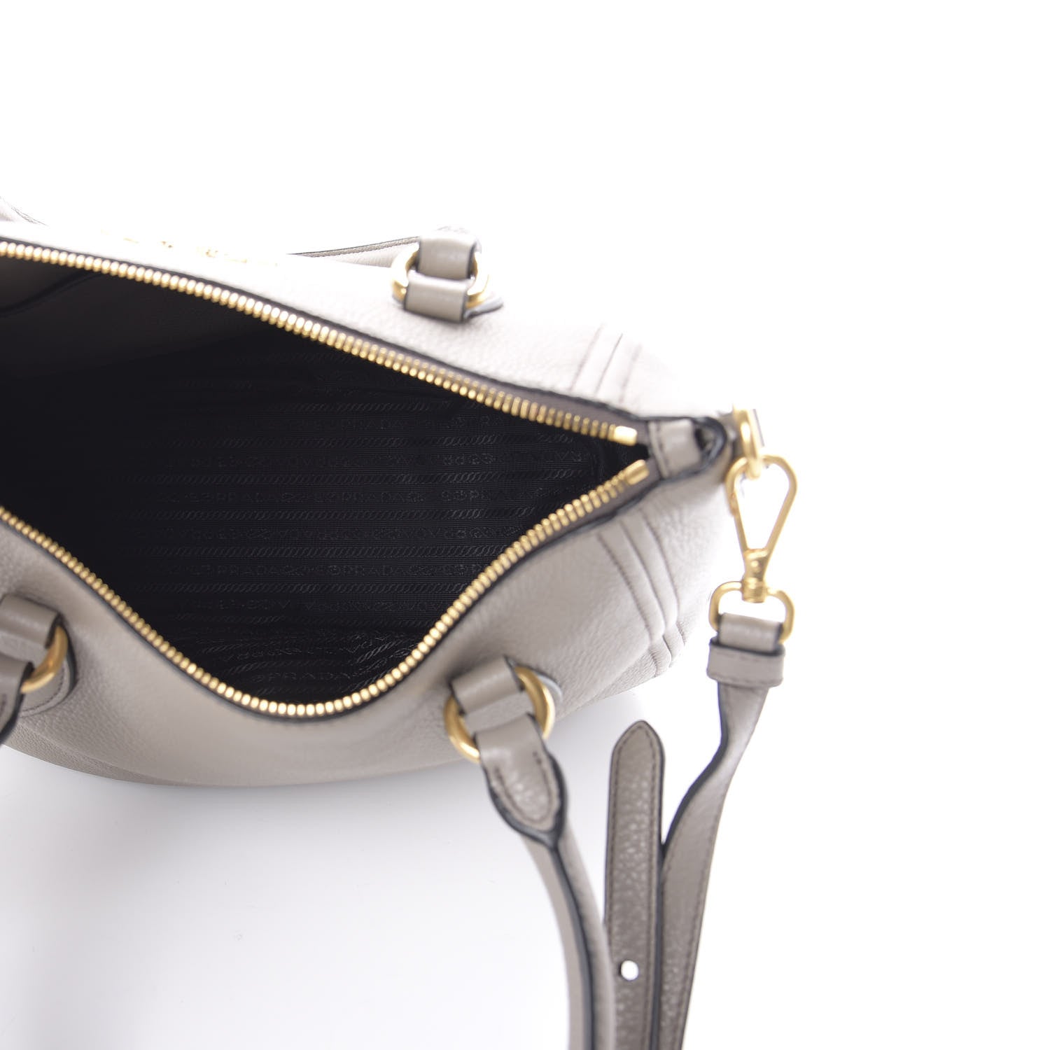 Prada Vitello Phenix Shoulder Bag Argilla 5 of 12
