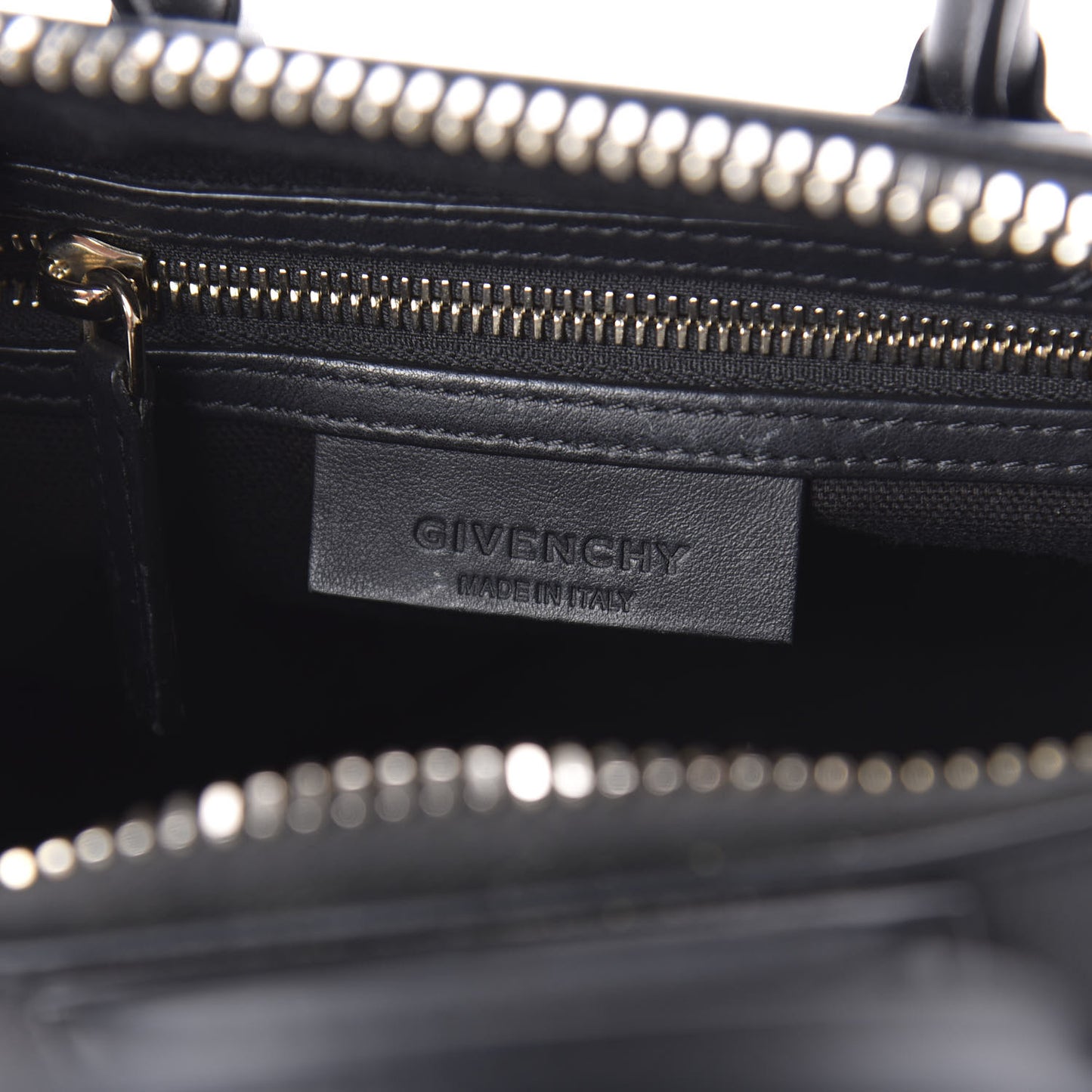 Smooth Calfskin Triangle Studded Mini Antigona Black