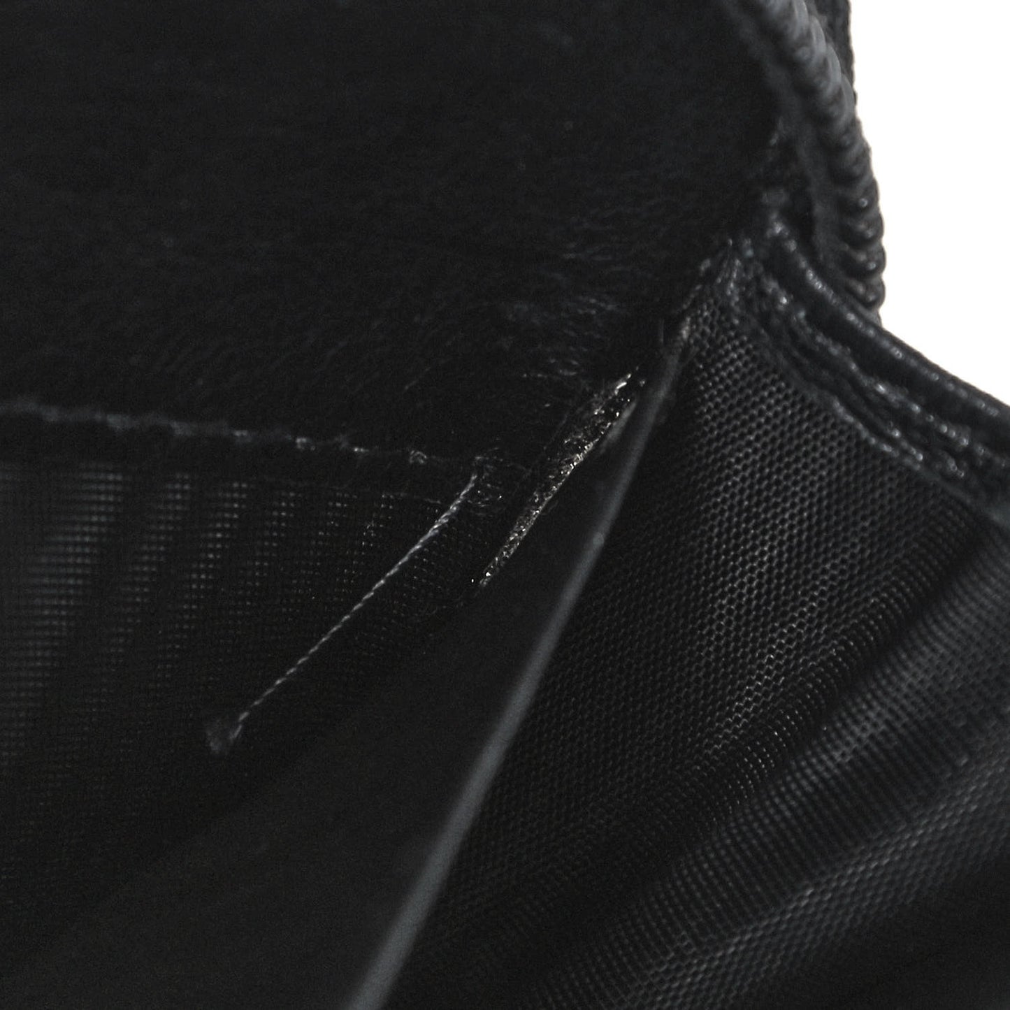 Caviar Large Timeless CC Zip Around Wallet Black
