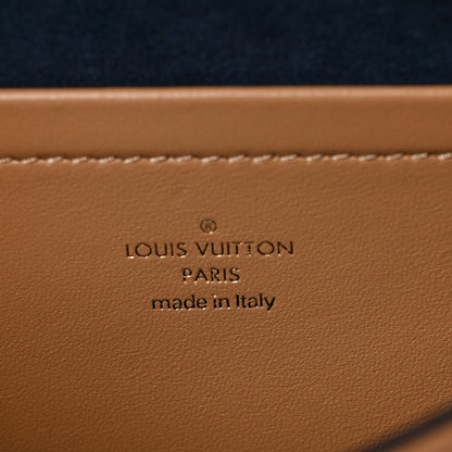 Louis Vuitton Lambskin Embossed Monogram Pochette Coussin Camel 6 of 9