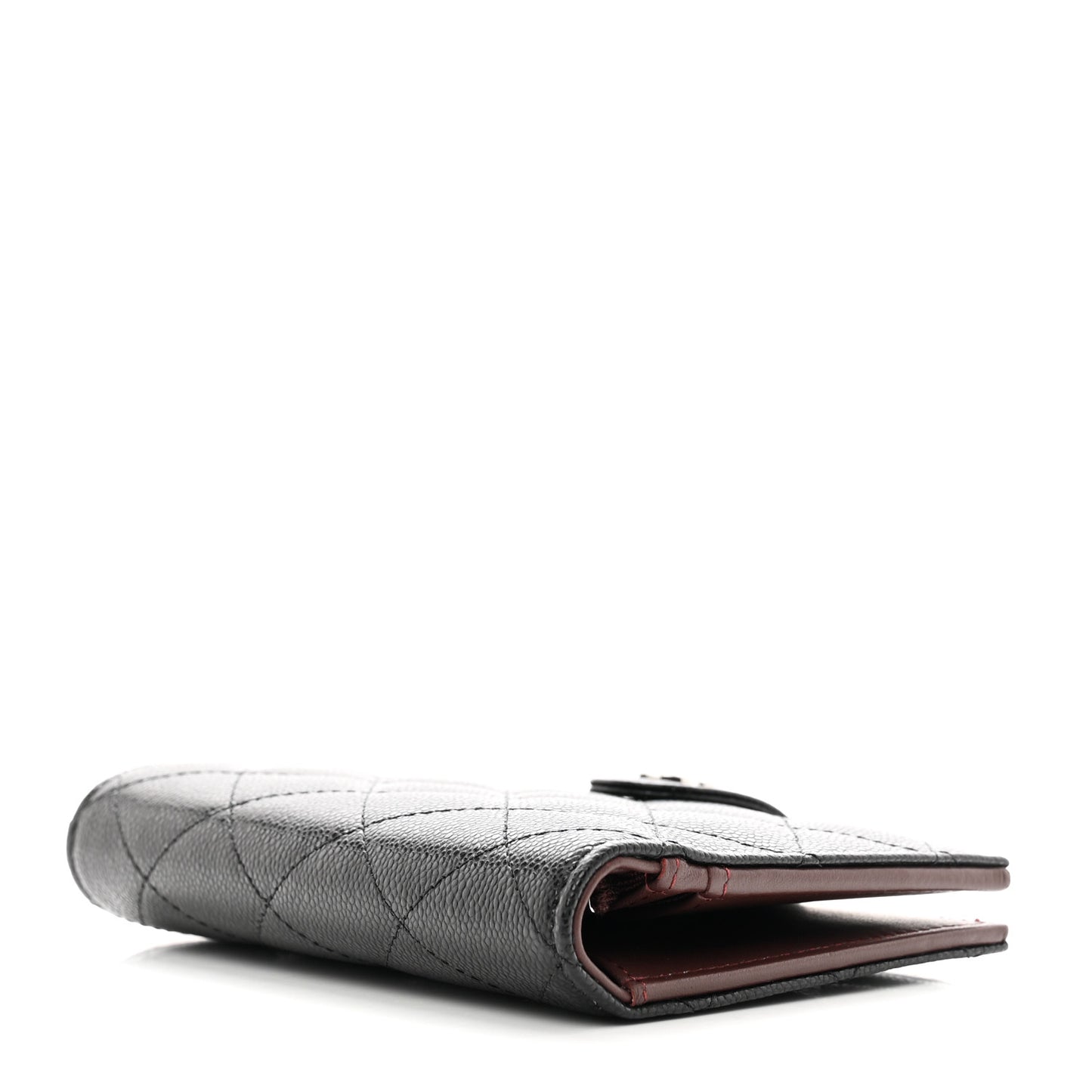 Caviar Quilted Passport Holder Black