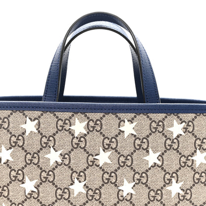Gucci GG Supreme Monogram Stars Childrens Tote Beige Ebony Yellow Royal 8 of 10
