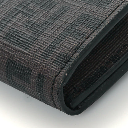 Fendi Zucchino Spalmati Forever Continental Wallet Moro Black 7 of 7