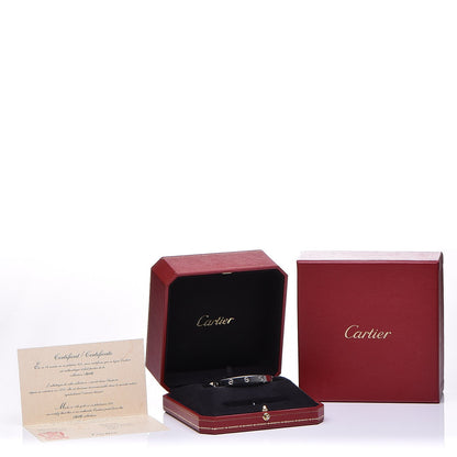 Cartier 18K White Gold LOVE Cuff Bracelet 18 5 of 5