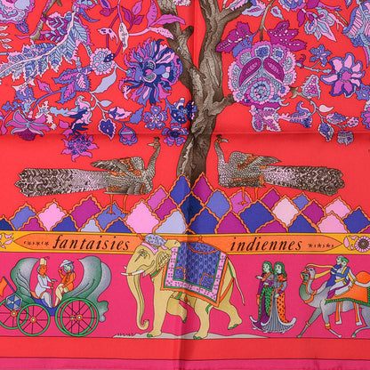 Hermes Silk Fantaisies Indiennes Scarf 90 3 of 6