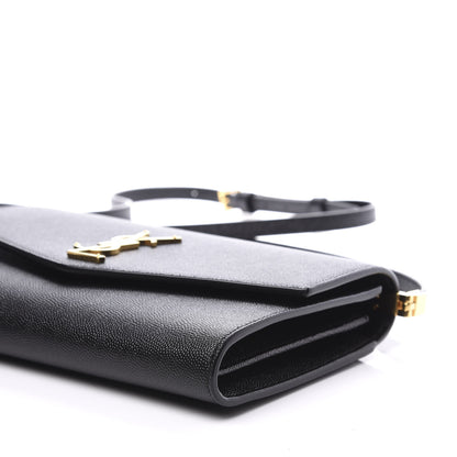 Saint Laurent Grain De Poudre Mini Uptown Crossbody Bag Black 6 of 10