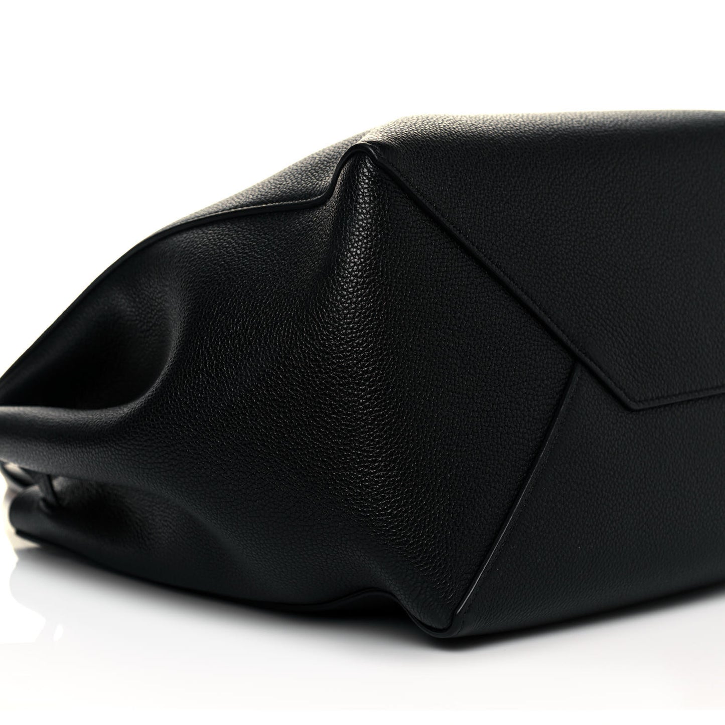Soft Grained Calfskin Small Belt Cabas Phantom Black