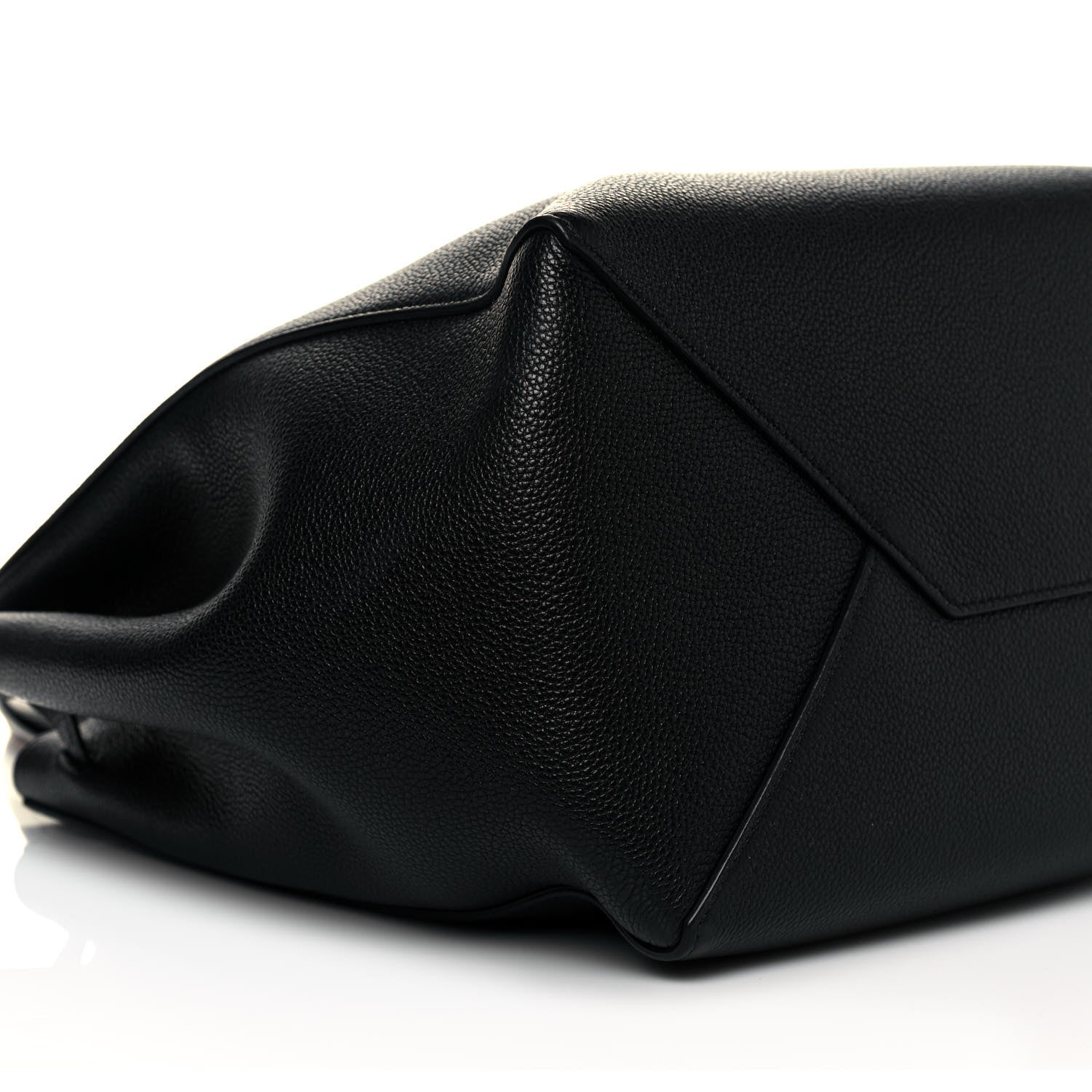 Celine Soft Grained Calfskin Small Belt Cabas Phantom Black 8 of 12