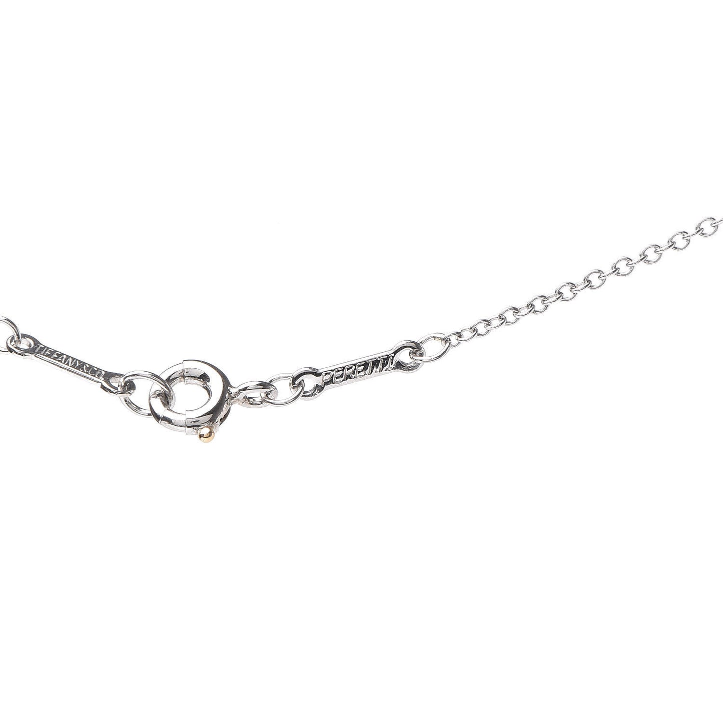 Platinum Diamond .14ct Elsa Peretti Diamonds by the Yard Pendant Necklace