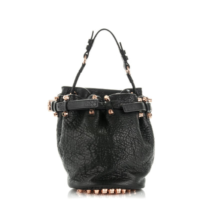 Alexander Wang Pebbled Lambskin Diego Bucket Black Rose Gold Hardware 1 of 8