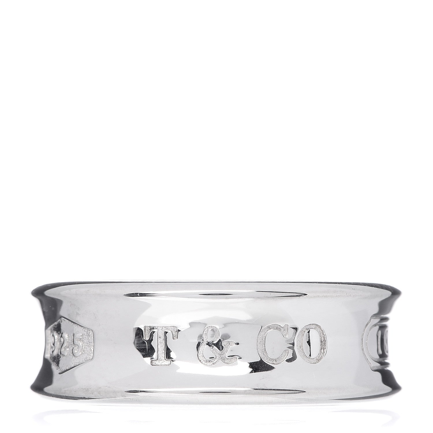 Tiffany Sterling Silver 1837 Band Ring 54 7 1 of 5