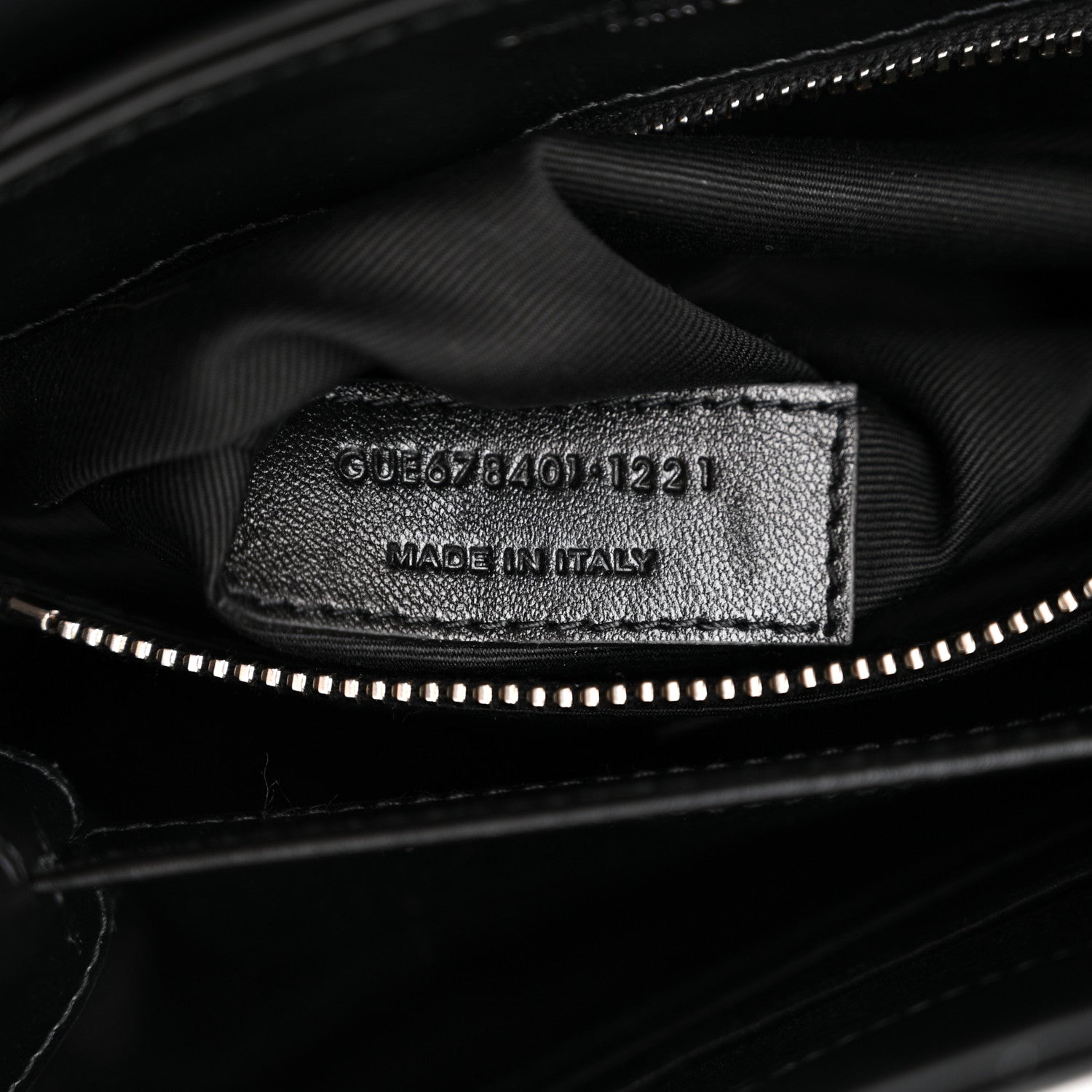 Saint Laurent Calfskin Y Quilted Monogram Toy Loulou Crossbody Bag Black 7 of 13