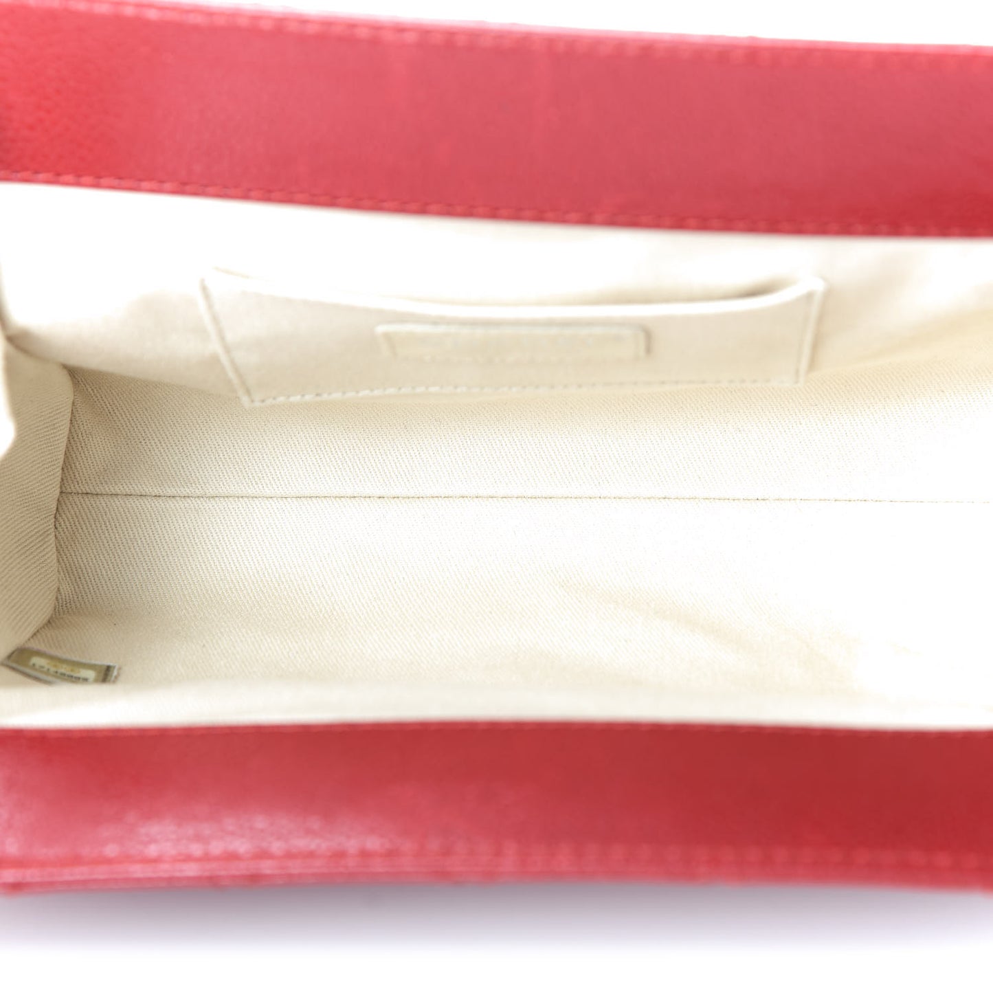 Caviar Quilted CC Clutch Red