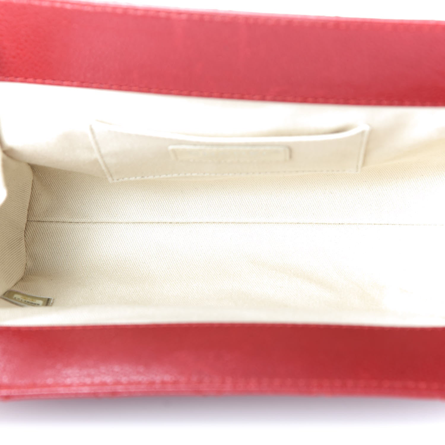 Chanel Caviar Quilted CC Clutch Red 5 of 14