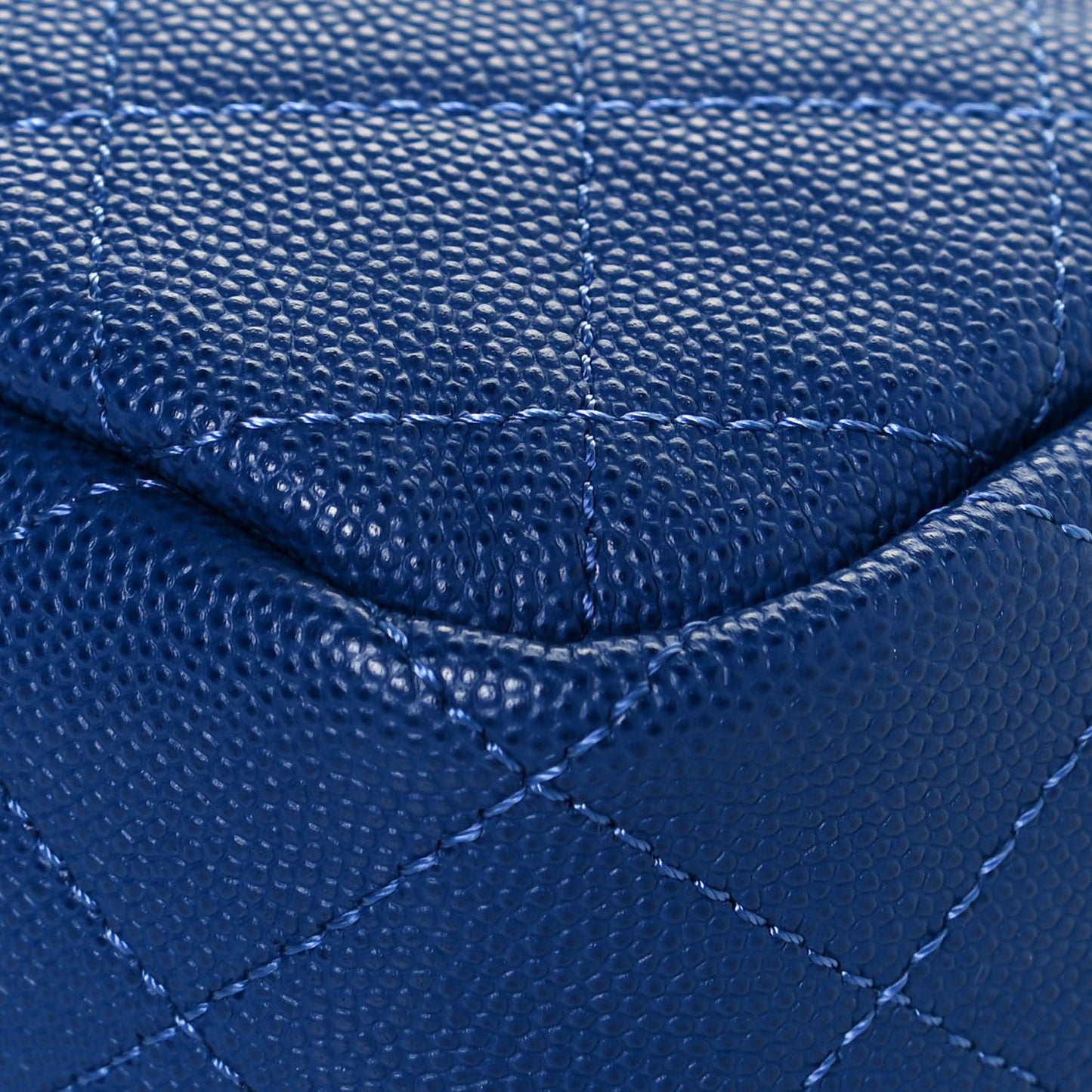 Caviar Quilted CC Day Camera Case Blue