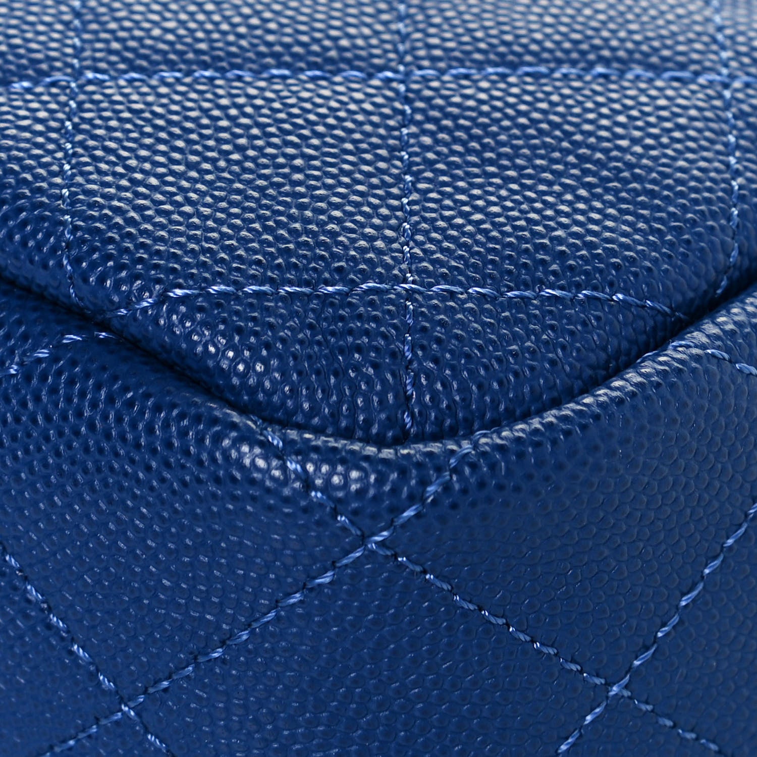 Chanel Caviar Quilted CC Day Camera Case Blue 11 of 12