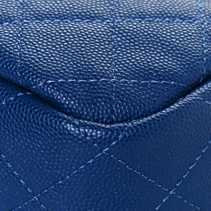 Chanel Caviar Quilted CC Day Camera Case Blue 11 of 12