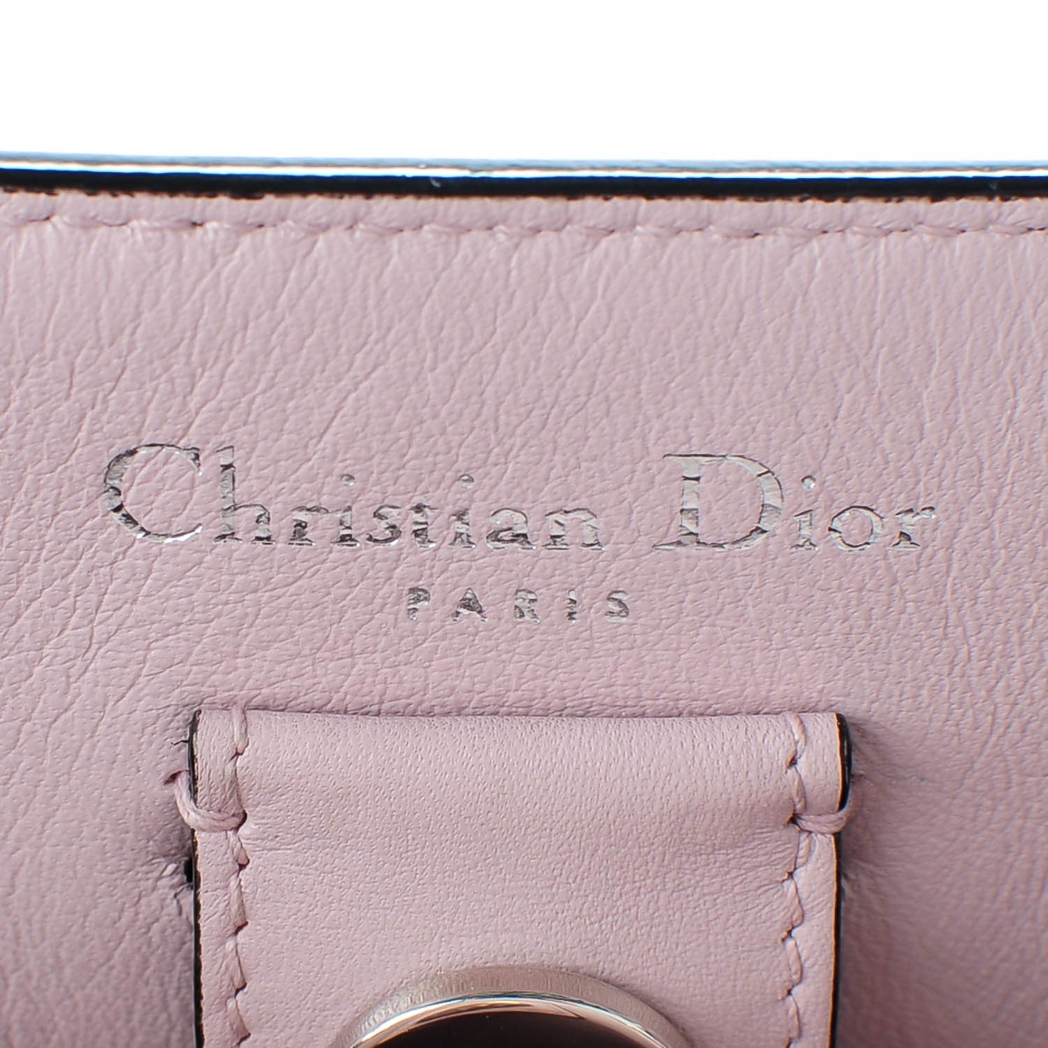 Christian Dior Calfskin Medium Diorissimo Black Rose Poudre 7 of 8