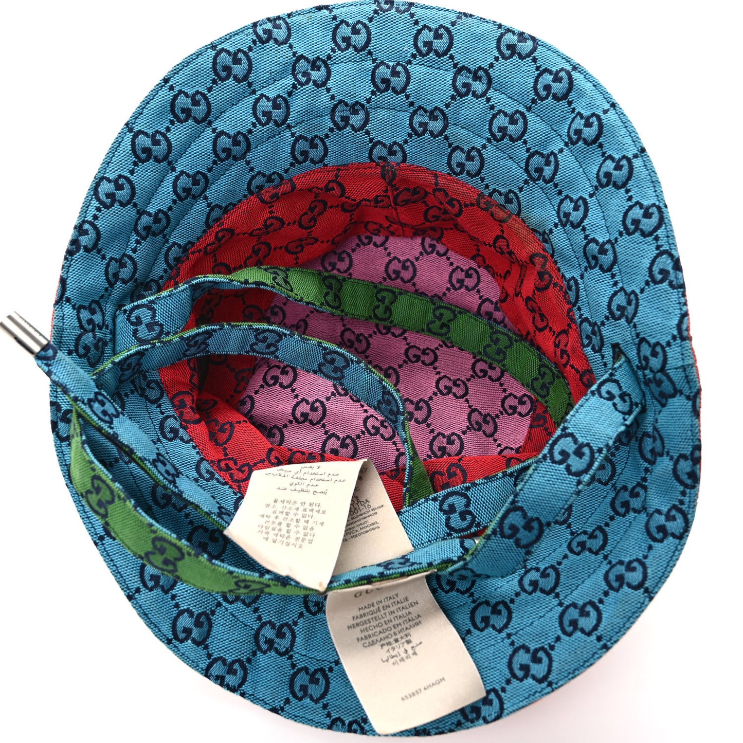 Monogram Multicolor Reversible Bucket Hat Yellow Multicolor
