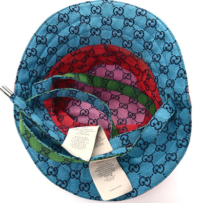 Gucci Monogram Multicolor Reversible Bucket Hat Yellow Multicolor 7 of 10
