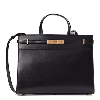 Saint Laurent Calfskin Small Manhattan Shopper Tote Black 1 of 10