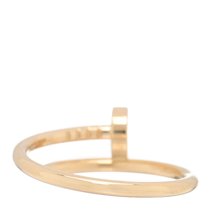 Cartier 18K Yellow Gold Small Juste Un Clou Ring 53 6.5 3 of 5
