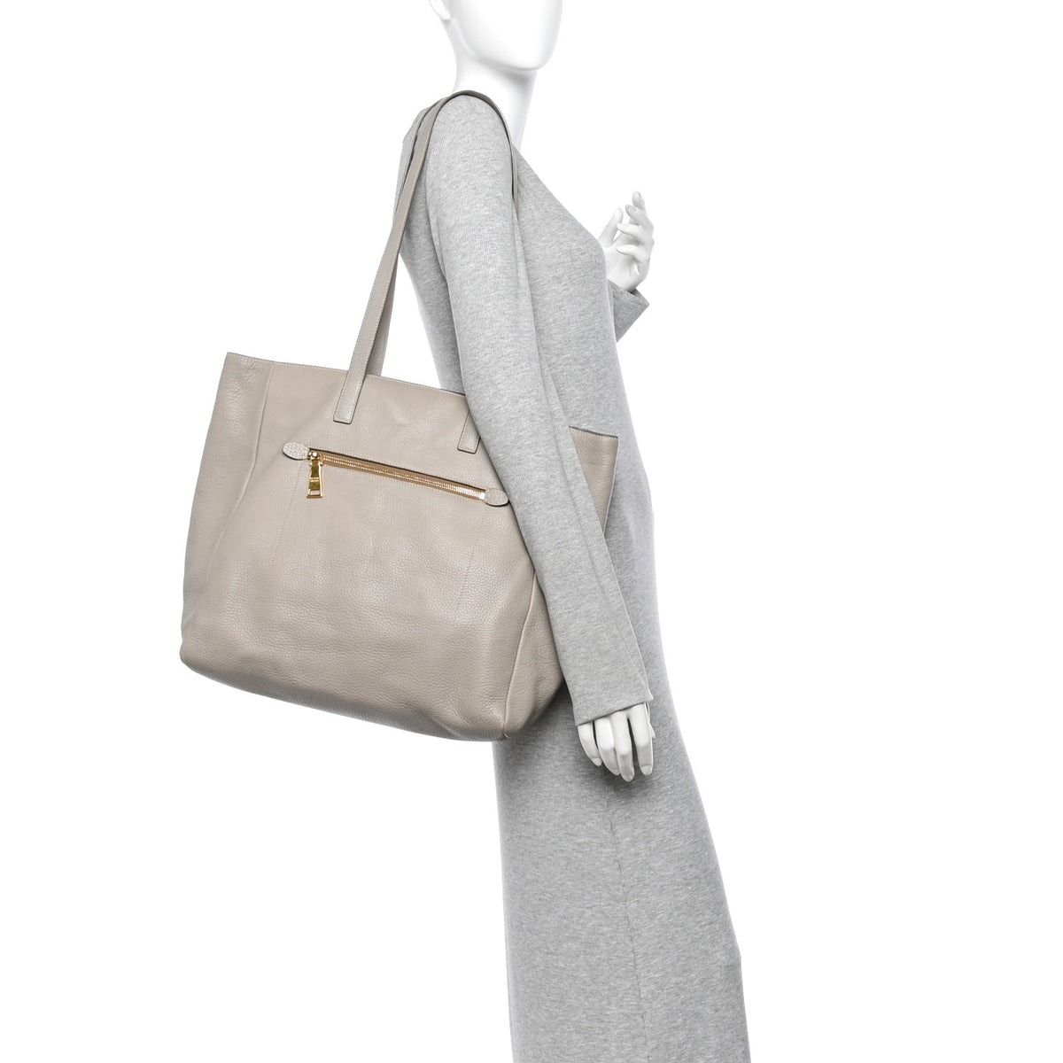 Prada Vitello Daino Shopping Tote Argilla 2 of 12