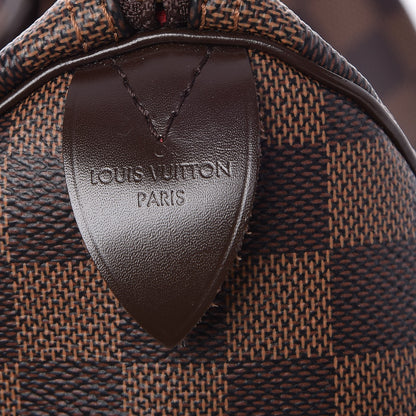 Louis Vuitton Damier Ebene Speedy 30 6 of 9